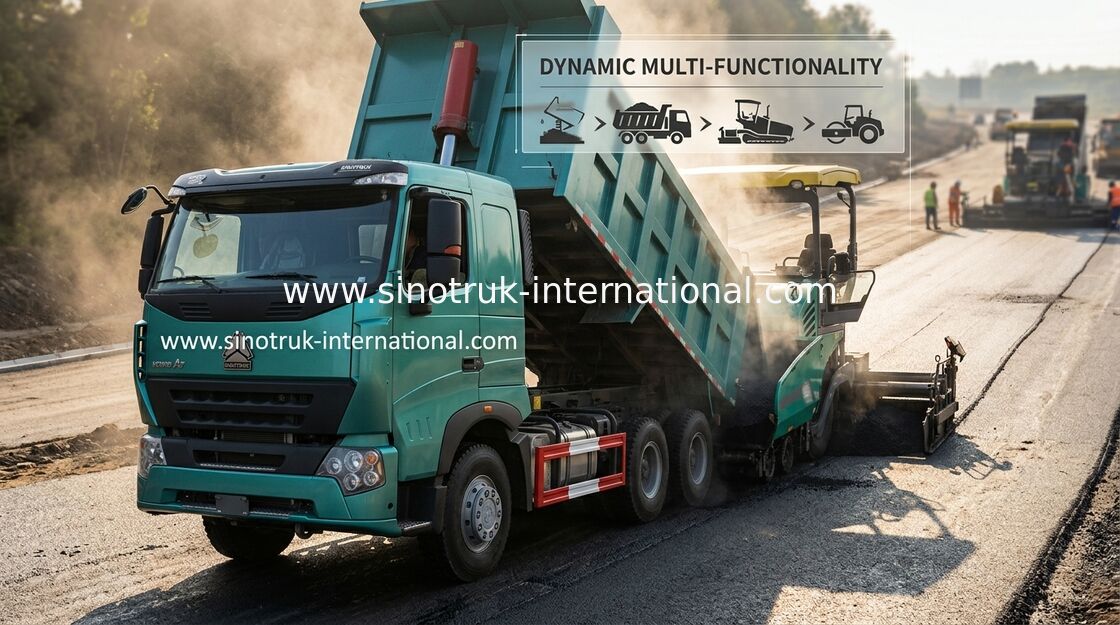 ZZ3257M3847N1 Howo Damperli Kamyon Sinotruk Motor Yakıt Tüketimi 8 × 4 Sürücü Tipi