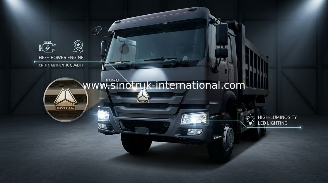 Otomatik Sinotruk Howo Damperli Kamyon, Ticari 10 Wheeler Damperli Kamyon