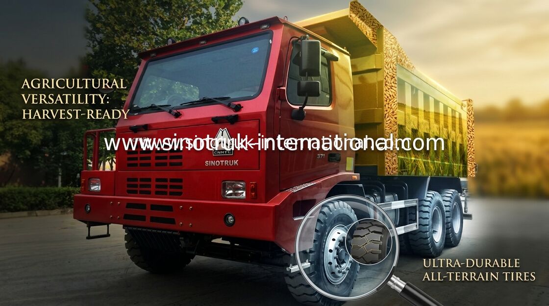Madencilik için Renkli SINOTRUK HOWO 6x4 Damperli Kamyon / HOWO Damperli Kamyon