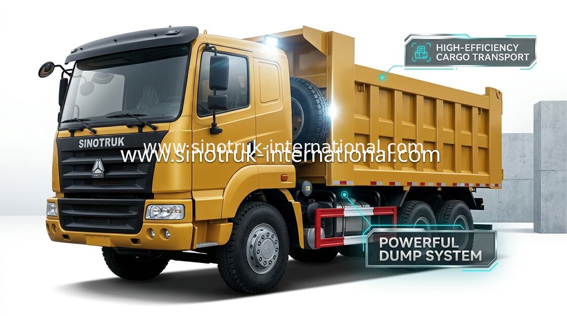 Damperli Kamyon Damperli Kamyon SINOTRUK HOWO 25-40tons 371HP 6X4 RHD 10-25CBM ZZ3257N3647A