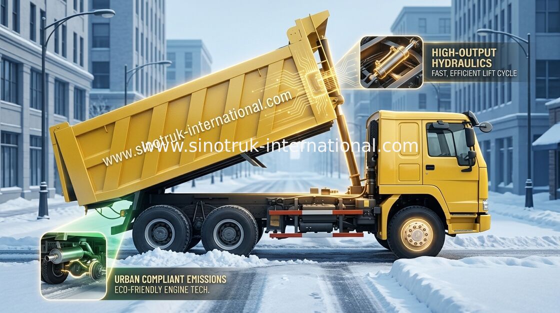Damperli Kamyon Damperli Kamyon SINOTRUK HOWO 6X4 LHD 371HP 25tons 10-25CBM ZZ3257N3847A