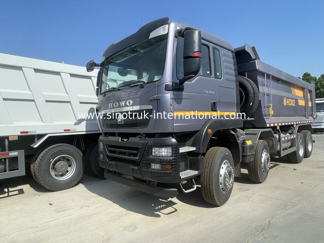 SINOTRUK TX Model 400HP 8X4 Tipper Dump Truck İnşaat Ön kaldırma Müşteri özelleştirmesi