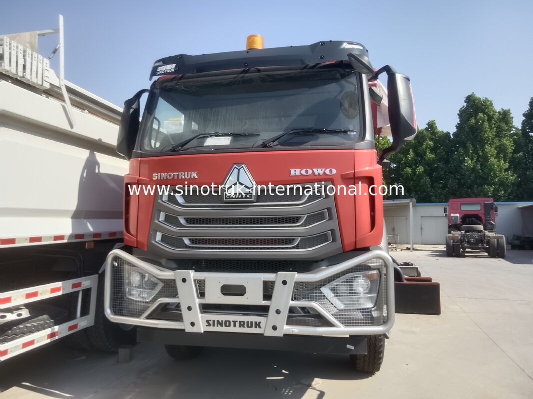 Sinotruk NX Tipper Dump Truck, 371HP motorlu, 40-50T kapasiteli ve ağır yük taşımacılığı için 8×4 sürüşlü Kızıl