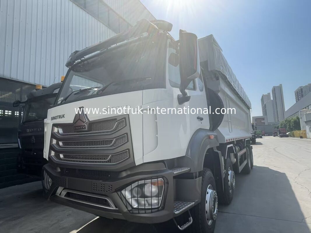 HOWO-NX 380HP Weichai Motoru, Elektrikli Tarpaulin ve Ağır Görevli Mangan Çelik Kargo Kutusu ile Çöp Kamyonu