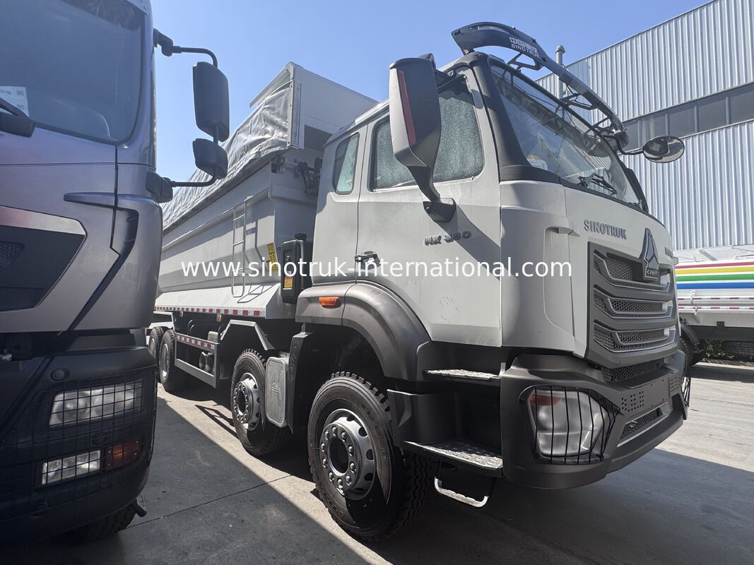 SINOTRUK HOWO NX Kabin Damperli Damperli Kamyon 380HP 6X4 Brandalı Uyarı Işığı