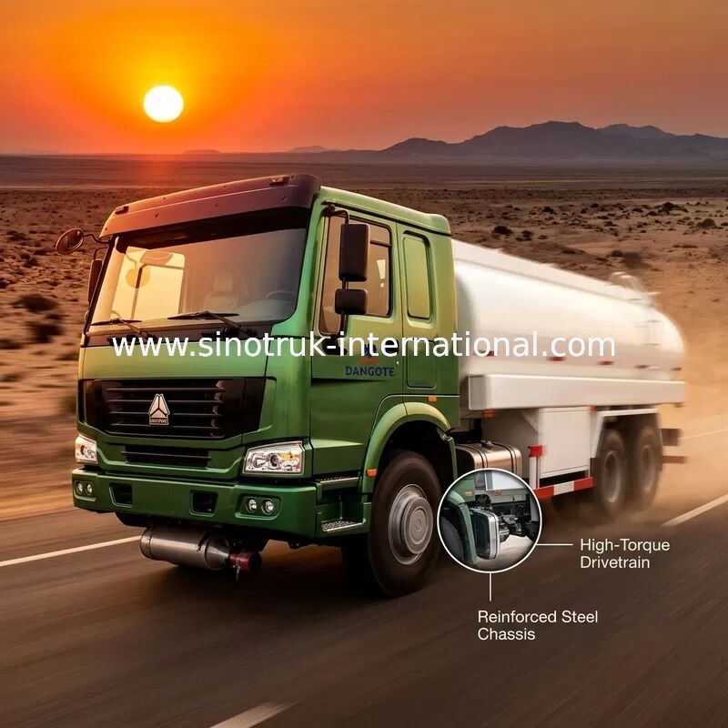 SINOTRUK HOWO 16-20CBM Akaryakıt Tankeri Kamyon 6X4 LHD 290HP Euro2 Yağ Tankeri Kamyon