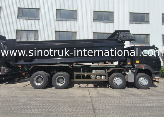 Siyah Howo Madencilik Damperli Damperli Kamyon 20-50Ton 8 X 4 Euro 2 400Hp