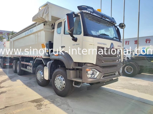 ZZ3317V386JB1R Yüksek At Gücü Düşük Yakıt Tüketimi 380HP Beyaz U Tipi HOWO Tipper Kamyon
