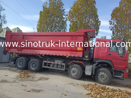 Çöp kamyonu SINOTRUK HOWO A7 8X4 inşaat için ZZ3317V3567B1