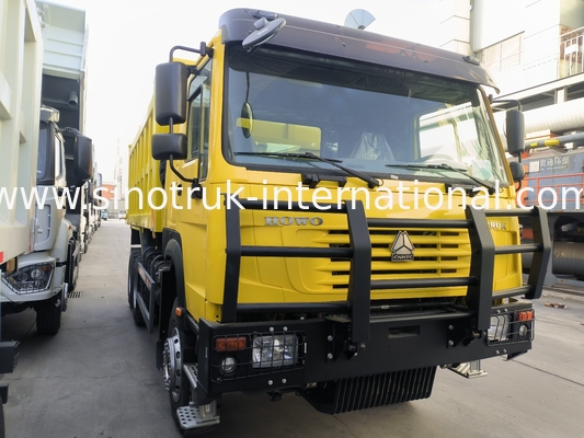 Sinotruk Howo Tipper Dump Truck 6 × 4 Lhd 10 Tekerlek 20CBM Kargo Kutusu Maden Lastikleri