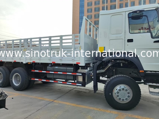 Howo Tam Sürüş Kargo Kutusu Kamyon 400 HP 4 Axle