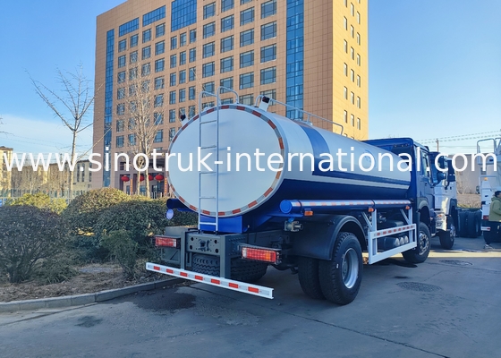 SINOTRUK HOWO 4x2 300HP Mavi şasi 10m3 su tankı gövdesi