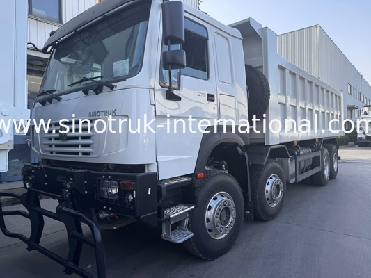 SINOTRUK HOWO 371HP Tipper Dump Truck İnşaat Eski Ön Yüz Savaş Çakma Bölgeleri için