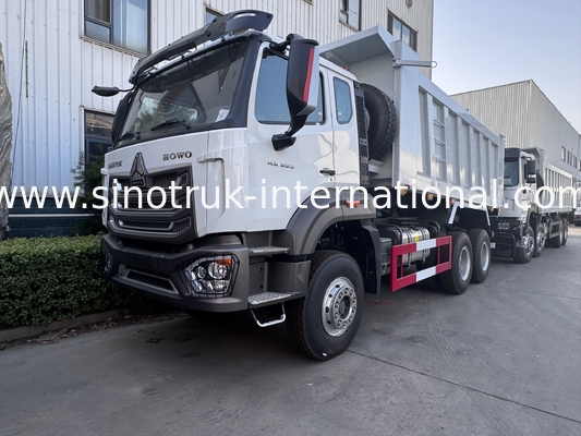 SINOTRUK HOHAN HOWO 380HP LHD Tipper Dump Truck 6X4 Şablonlu Stil Kargo Kutusu