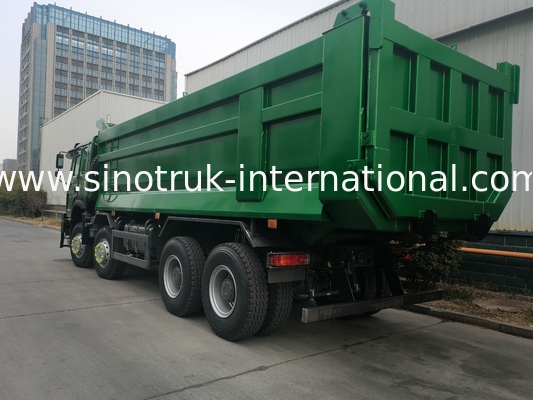 SINOTRUK HOWO 400HP 8X4 Damperli Kamyon İnşaat Eski Ön Yüz Hayalet Yüz kabin Askeri Tampon U Tipi Konteyner