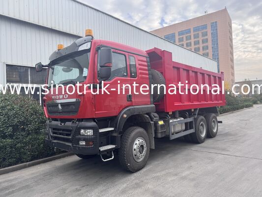 SINOTRUK HOWO TX Model 400HP LHD Tipper Dump Truck 6X4 With Warning lights
