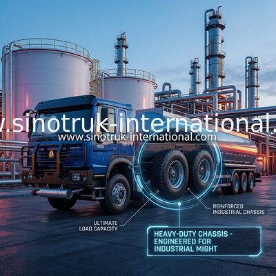 SINOTRUK HOWO 6×4 10 tekerlekli Petrol Tankı Kamyonu 400 HP Petrol tankı şasi