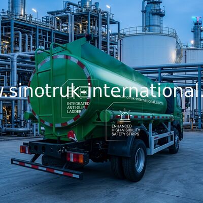 Sinotruk HOWO 8 CBM Kapasiteli 4x2 Tahrik Tipi ve Euro III Emisyon Standardına Sahip Yağ Tankı Kamyonu