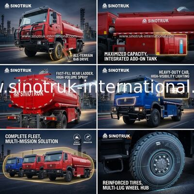 SINOTRUK HOWO 290 HP Yağ Tankı Kamyonu, 10 CBM Kapasiteli ve Ağır Hizmet Şasisi