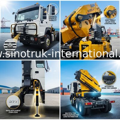 Tümü bir iş atınız: HOWO 371HP 6x4 ve XCMG 12T vinci
