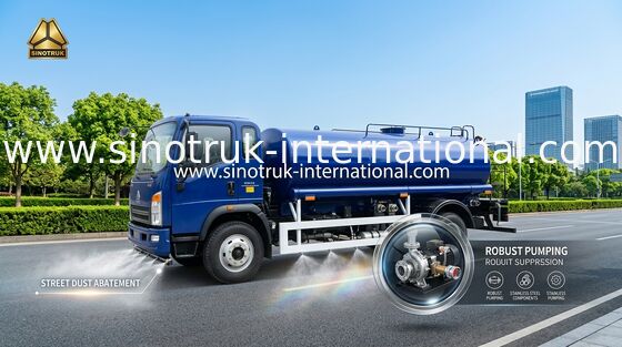 HOWO 4x2 Su Tankı Kamyonu 140 HP Güçlü ve 10CBM Kapasiteli