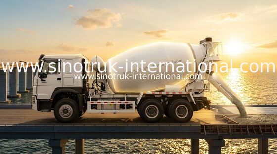 SINOTRUK HOWO 6×4 10 Tekerlekli Beton Karıştırma Kamyonu 400 HP Yüksek Verimlilik LHD