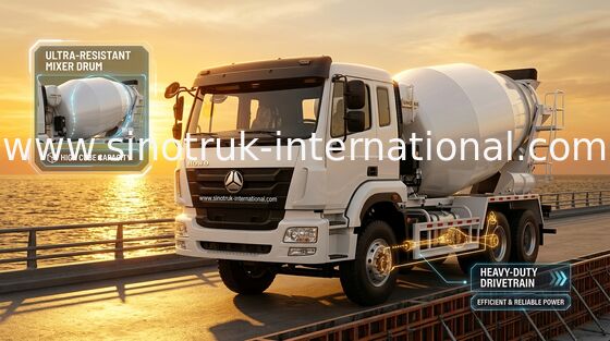 SINOTRUK HOHAN Beton Mikser Pompası Kamyon Euro2 290HP 6X4 ZZ5255GJBM3846B1