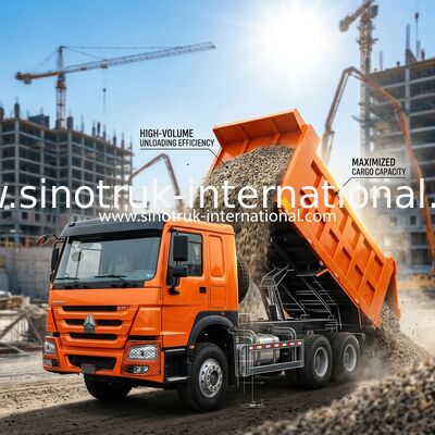 371HP 6x4 Çöp Kamyonu 20.01CBM Ağır Görev Verimliliği için Faydalı Yük Üstünlüğü