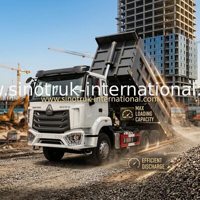SINOTRUK HOHAN Howo Tipper Dump Truck Şasi Weichai Motor 6 × 4 LHD ZZ3257V384JB1 Model