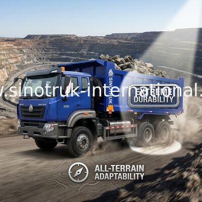 Sinotruk Howo Tipper Dump Truck Nx 6 × 4 Rhd 10 Tekerlekli H77L Kabin Euro 2