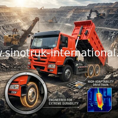 Sinotruk Howo Tipper Dump Truck Weichai 380Hp 10 Tekerlek 6 × 4 Lhd 20CBM