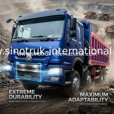 SINOTRUK BLUE HOWO 400HP 8×4 DAMPERLİ KAMYON LHD