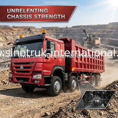 SINOTRUK KIRMIZI HOWO 400HP 8×4 DAMPERLİ KAMYON LHD