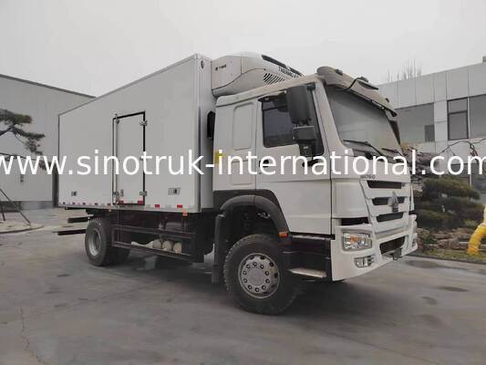 HOWO 4X2 hafif görevli soğutma kamyonu, 120 HP, Thermo King soğutma ünitesi ile donatılmıştır