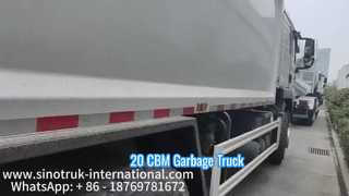 sıkıştırılmış çöp kamyonu