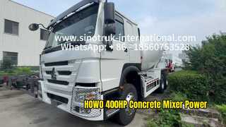 SINOTRUK HOWO 6x4 Beton Mikser Kamyonu 400HP Güç