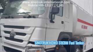 SINOTRUK HOWO 33CBM Petrol Tankeri Kamyon Ağır Hizmet Performansı