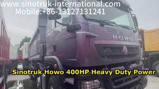 Sinotruk Howo 400HP Tipper Truck Heavy Duty Performance